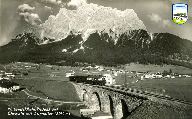 historische Postkarte Ehrwald