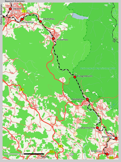 k-Bahnstrecke Zwiesel–Grafenau