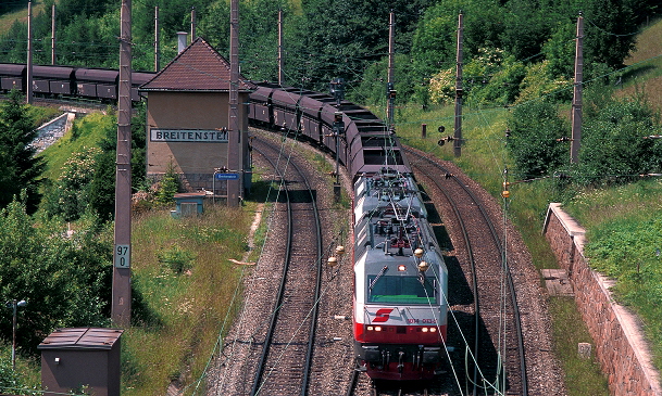 k-SE005  2 x BR 1014 auf Probefahrt bei Breitstein 03.06.1995 foto herbert rubarth